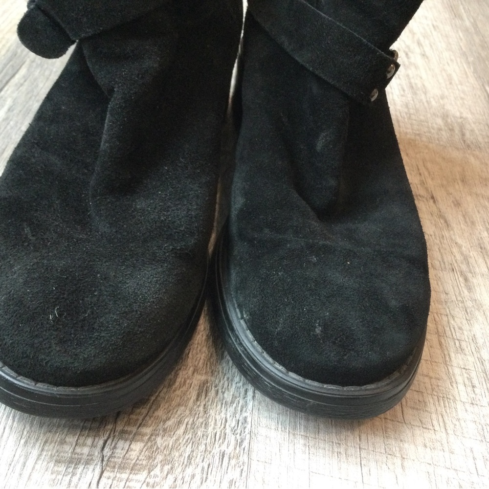Aquatalia designer leather moto boots - Picture 2 of 9